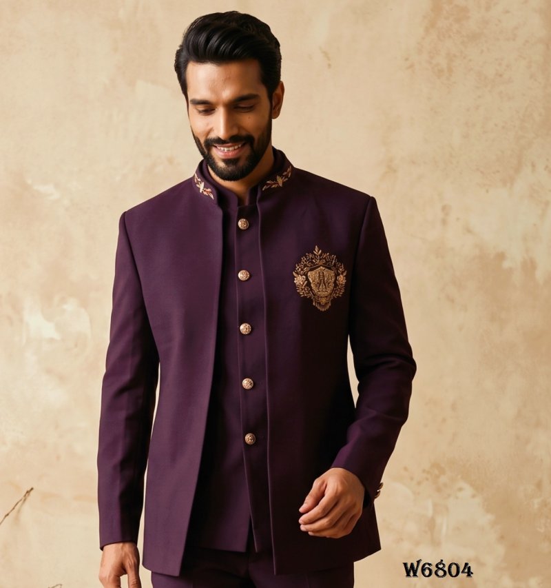 Outluk Wedding Vol 68 Lachaka Hand Work Mens Jodhpuri Suit